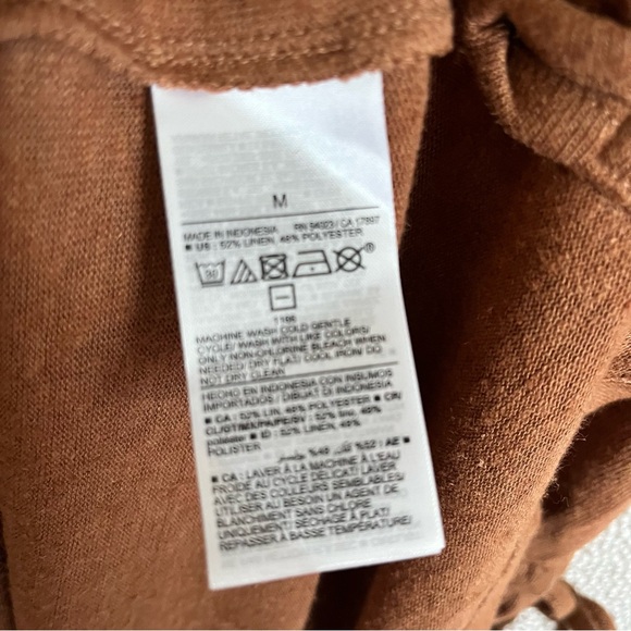 M 🆕 Old Navy Linen Drawstring Dress NWT - Picture 7 of 7